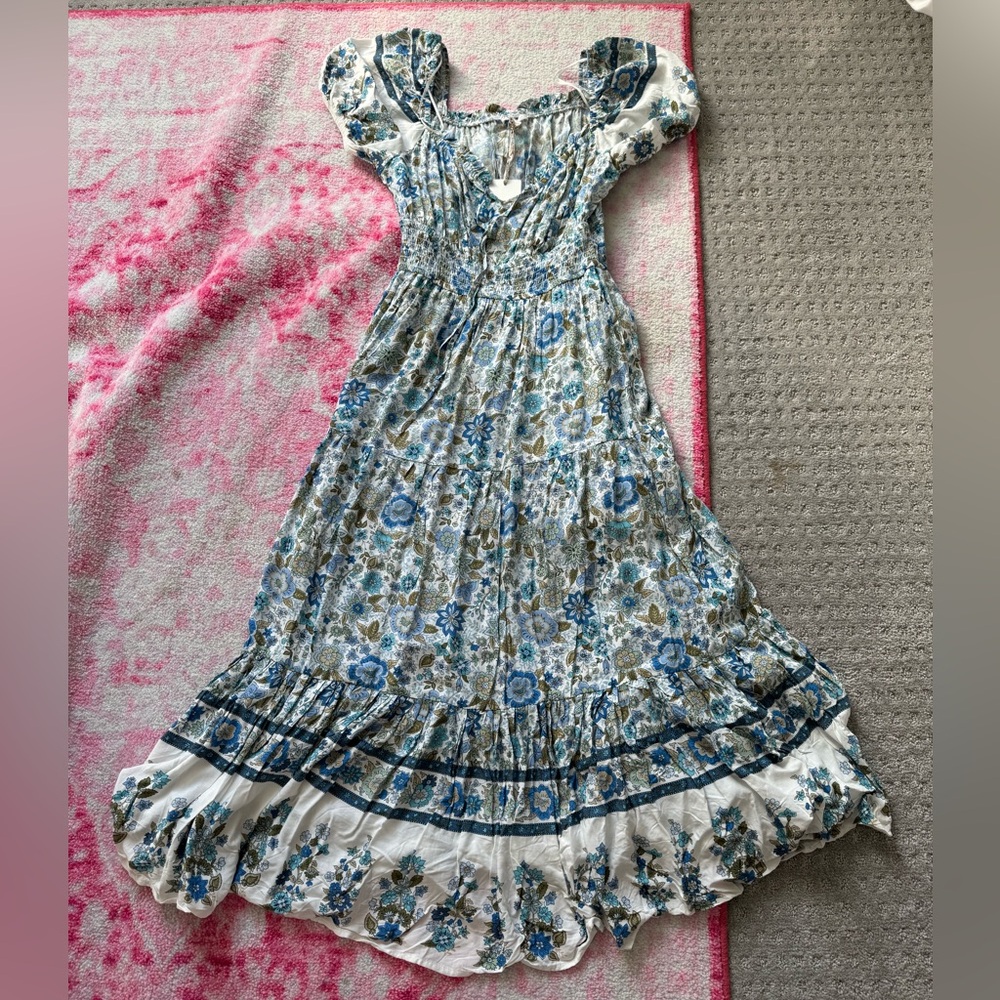 By The River Floral Maxi Dress
